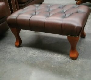QUEEN ANNE FOOT STOOL - Classic Chesterfield