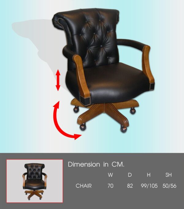 Chesterfield Court Office Chair - Classic Chesterfield