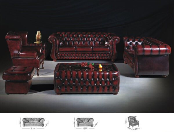 3 Pce Set Dunhill Chesterfield (Online Package deal) - Classic Chesterfield