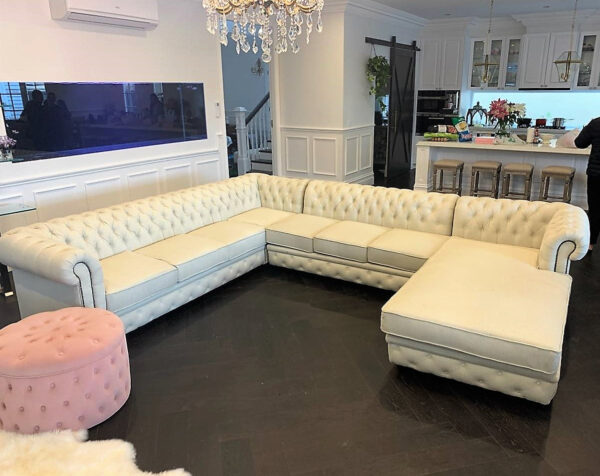 PREMIER L SHAPE + CHAISE - Classic Chesterfield