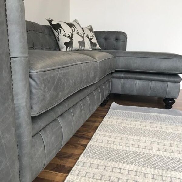 WATERLOO CHAISE SOFA - Classic Chesterfield