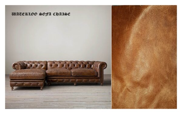 WATERLOO CHAISE SOFA - Classic Chesterfield